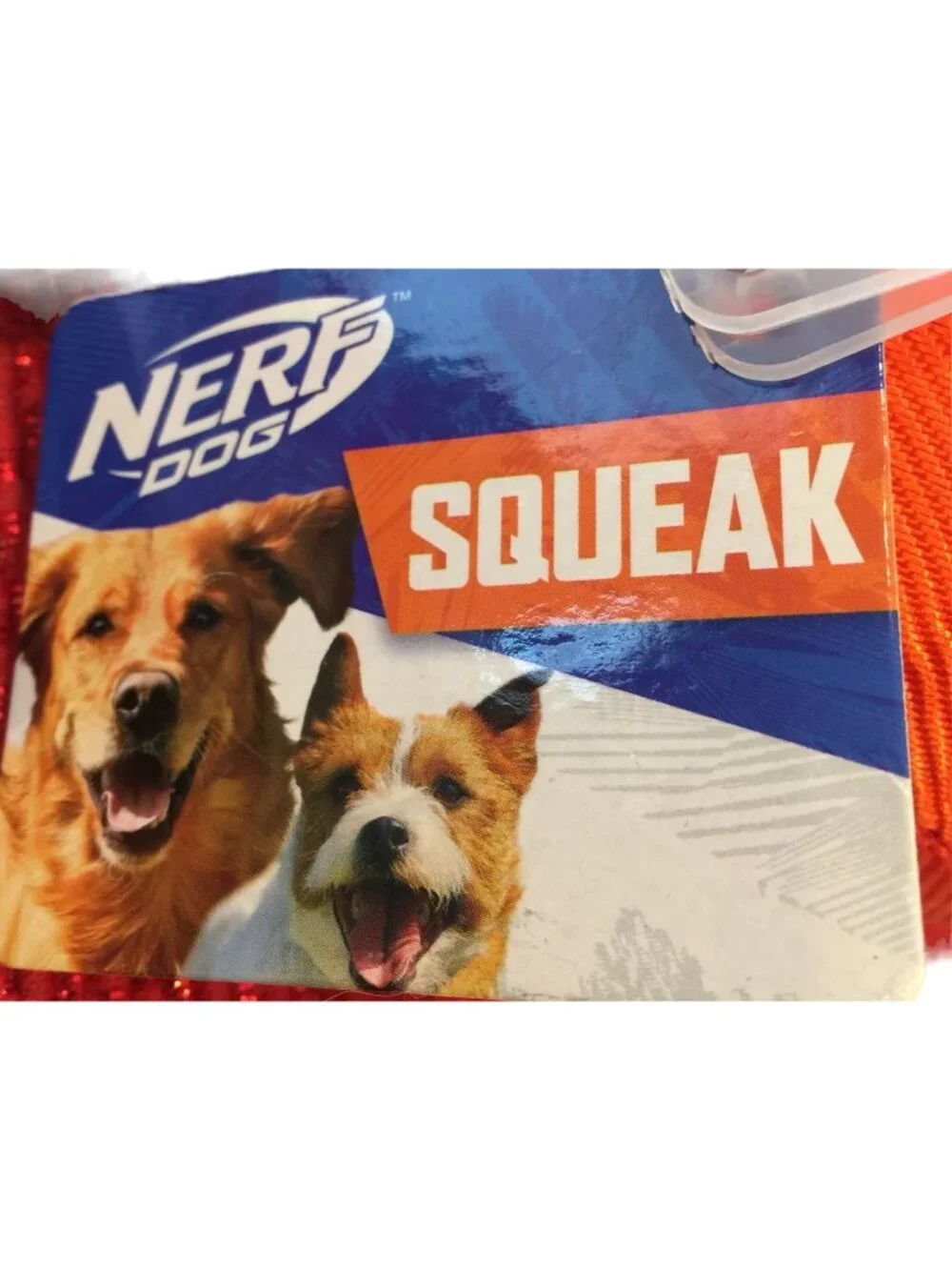 NERF Dog Blue Orange Neon Green Red Squeak 24